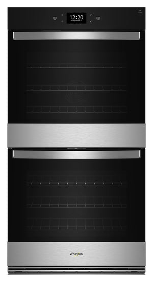 Whirlpool Fingerprint Resistant Stainless Steel Double Wall Oven (8.60 Cu Ft) - WOED7027PZ