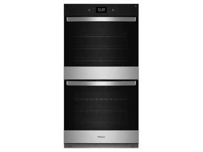 Whirlpool Fingerprint Resistant Stainless Steel Double Wall Oven (10.00 Cu Ft) - WOED7030PZ