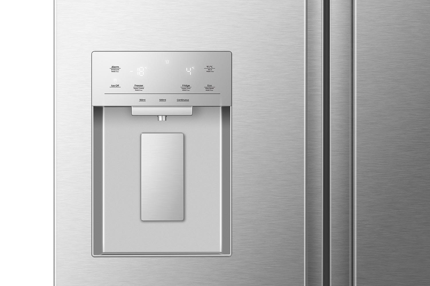 Hisense 36" 22.4 Cu. Ft. Stainless Steel Smart Counter-Depth French Door Refrigerator - RF225C3CSEI