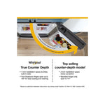 Whirlpool 36" 23 Cu. Ft. Fingerprint-Resistant Stainless Steel Counter Depth French Door Refrigerator - WRFC5036RZ--