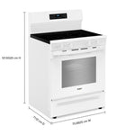 Whirlpool White Freestanding Electric Convection Range (5.3 cu.ft.) - YWFES7030SW