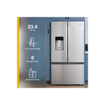 Whirlpool 36" 23 Cu. Ft. Fingerprint-Resistant Stainless Steel Counter Depth French Door Refrigerator - WRFC5236RZ--