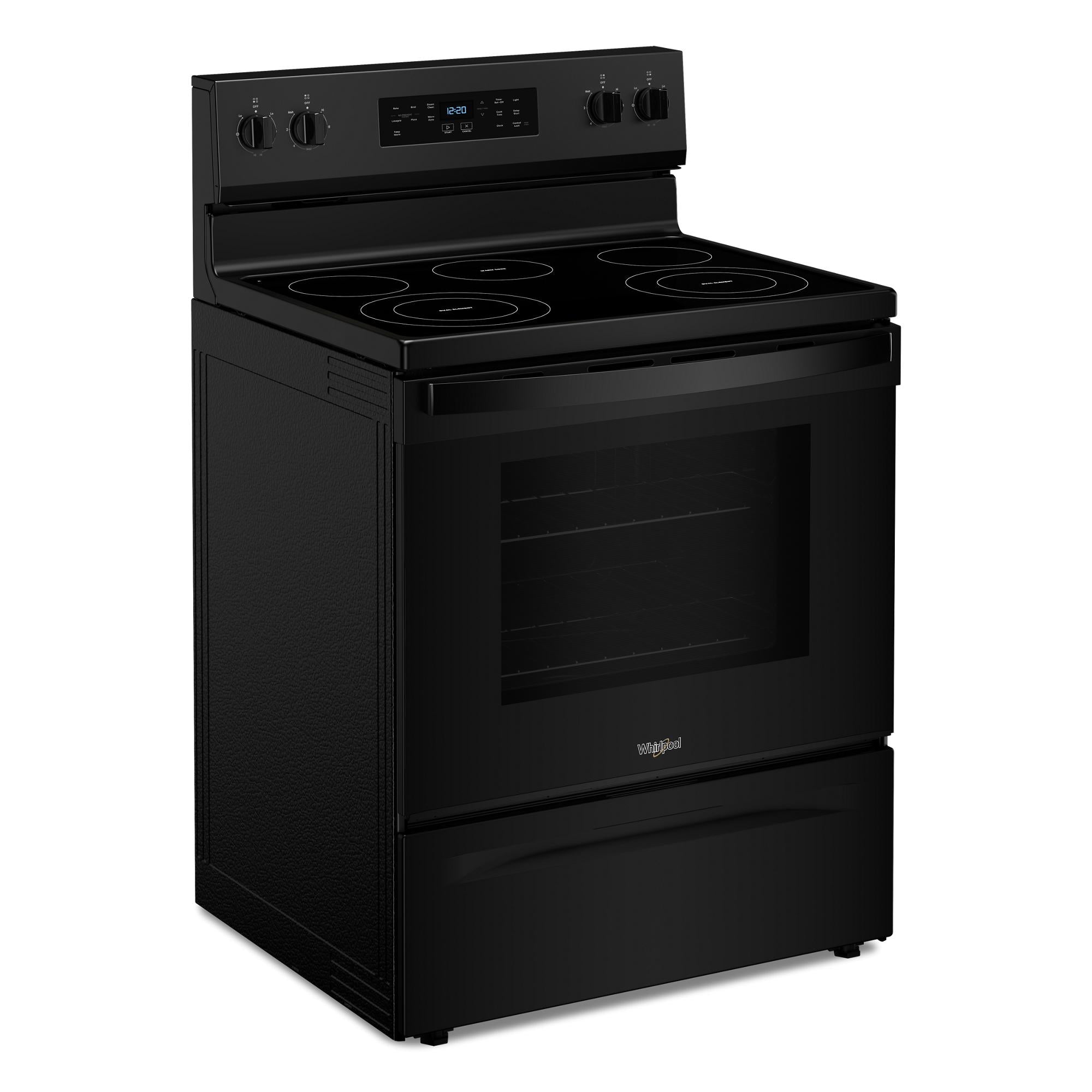 Whirlpool Black Freestanding Electric Single Oven Range (5.3 Cu. Ft.) - YWFES3330RB