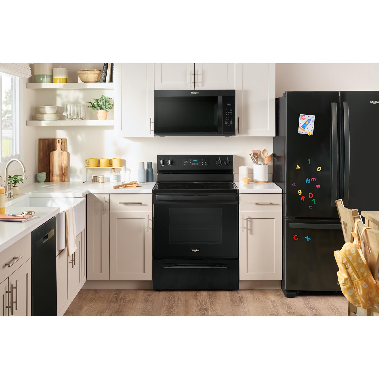 Whirlpool Black Freestanding Electric Single Oven Range (5.3 Cu. Ft.) - YWFES3330RB