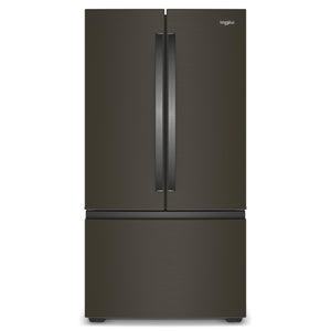 Whirlpool 36" 24 Cu. Ft. Black Stainless Steel Counter Depth French Door Refrigerator - WRFC3036RV