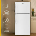 Whirlpool 30" 19 Cu. Ft. White Top Mount Refrigerator - WRTX7419SW--