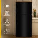Whirlpool 30" 19 Cu. Ft. Black Top Mount Refrigerator - WRTX7419SB--