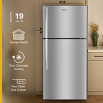 Whirlpool 30" 19 Cu. Ft. Fingerprint-Resistant Stainless Steel Top Mount Refrigerator - WRTX7419SZ--