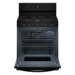 Whirlpool Black Freestanding Gas Single Oven Convection Range (5.0 Cu. Ft.) - WFGS4530SB