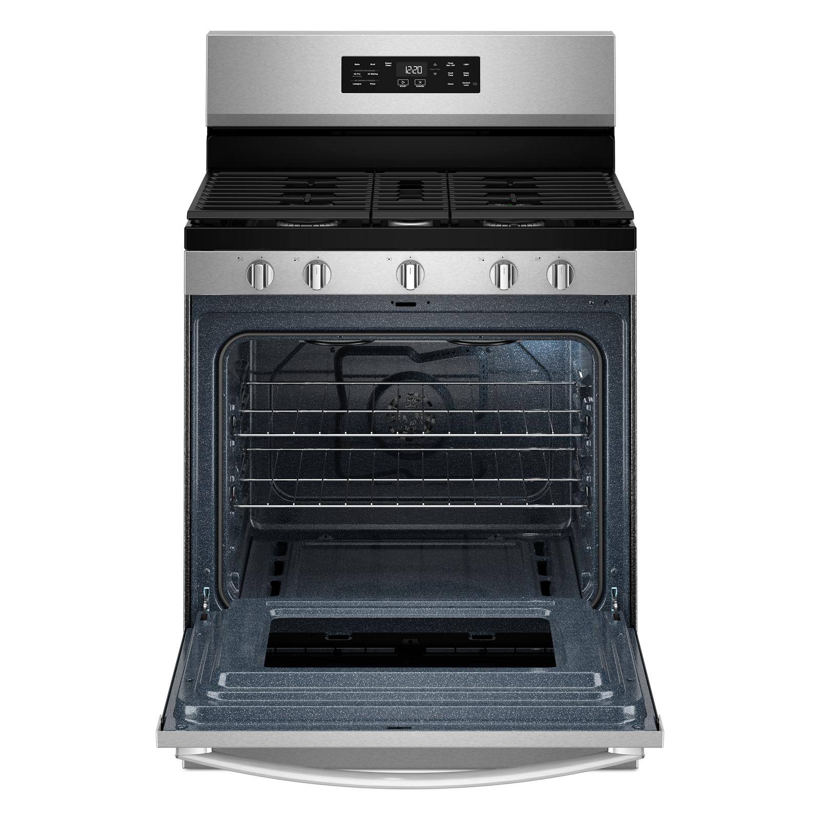 Whirlpool Fingerprint Resistant Stainless Steel Freestanding Gas Single Oven Convection Range (5.0 Cu. Ft.) - WFGS4530SZ