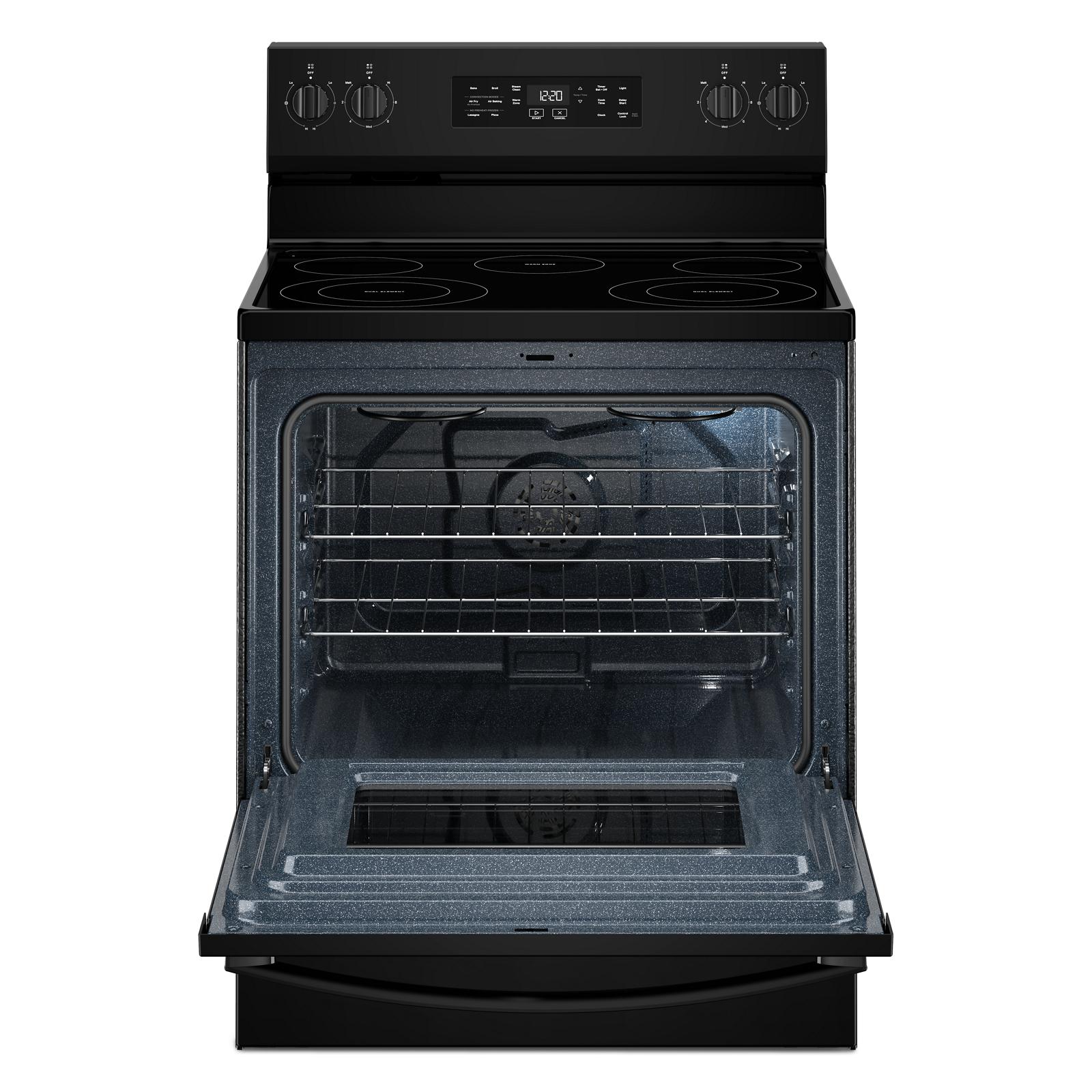 Whirlpool Black Freestanding Electric Single Oven Convection Range (5.3 Cu. Ft.) - YWFES4530SB