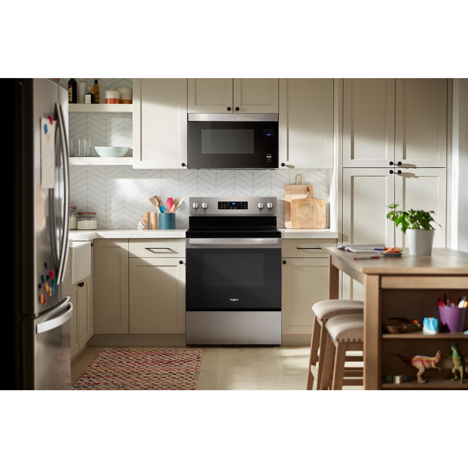 Whirlpool Fingerprint Resistant Stainless Steel Freestanding Electric Single Oven Convection Range (5.3 Cu. Ft.) - YWFES4530SZ