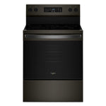 Whirlpool Black-on-Stainless Freestanding Electric Single Oven Convection Range (5.3 Cu. Ft.) - YWFES5730SV