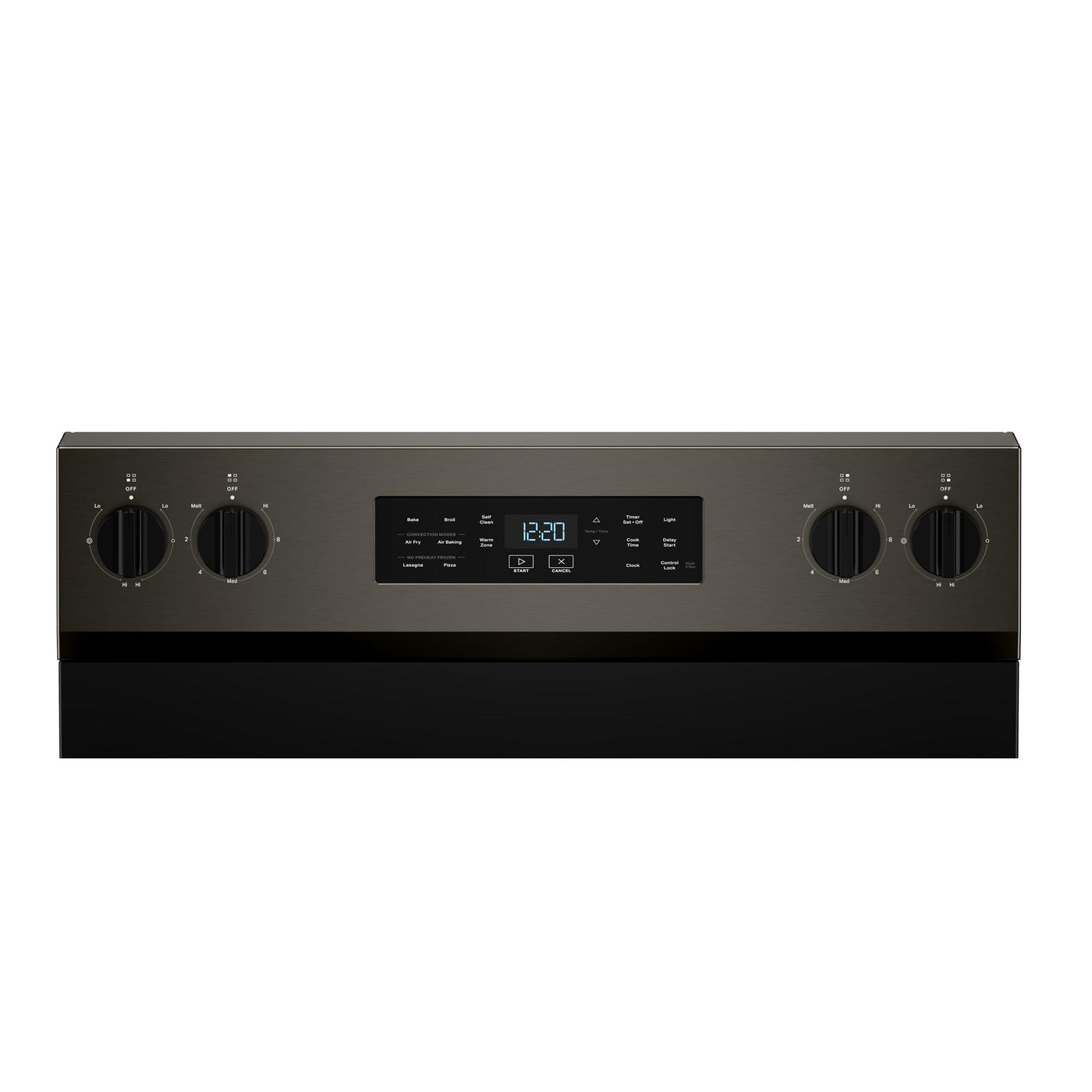 Whirlpool Black-on-Stainless Freestanding Electric Single Oven Convection Range (5.3 Cu. Ft.) - YWFES5730SV