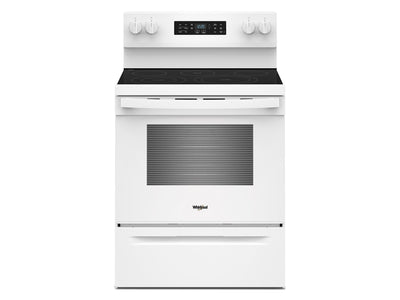 Whirlpool White Freestanding Electric Single Oven Convection Range (5.3 Cu. Ft.) - YWFES5730SW