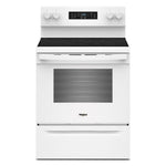 Whirlpool White Freestanding Electric Single Oven Convection Range (5.3 Cu. Ft.) - YWFES5730SW