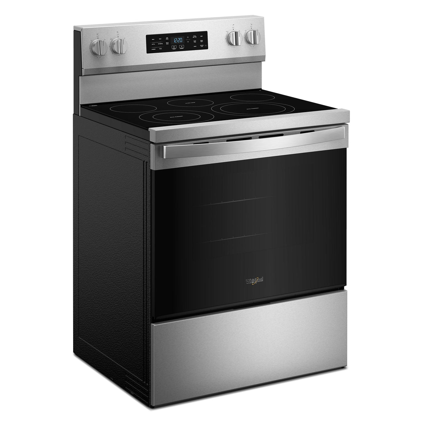 Whirlpool Fingerprint Resistant Stainless Steel Freestanding Electric Single Oven Convection Range (5.3 Cu. Ft.) - YWFES5730SZ