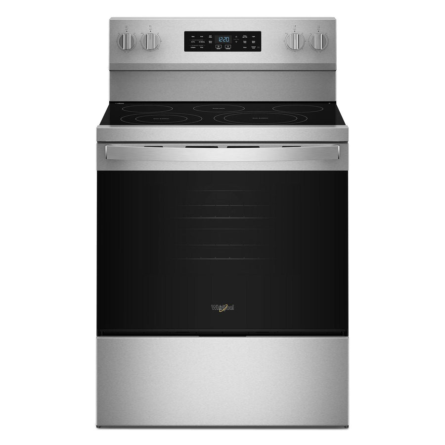 Whirlpool Fingerprint Resistant Stainless Steel Freestanding Electric Single Oven Convection Range (5.3 Cu. Ft.) - YWFES5730SZ