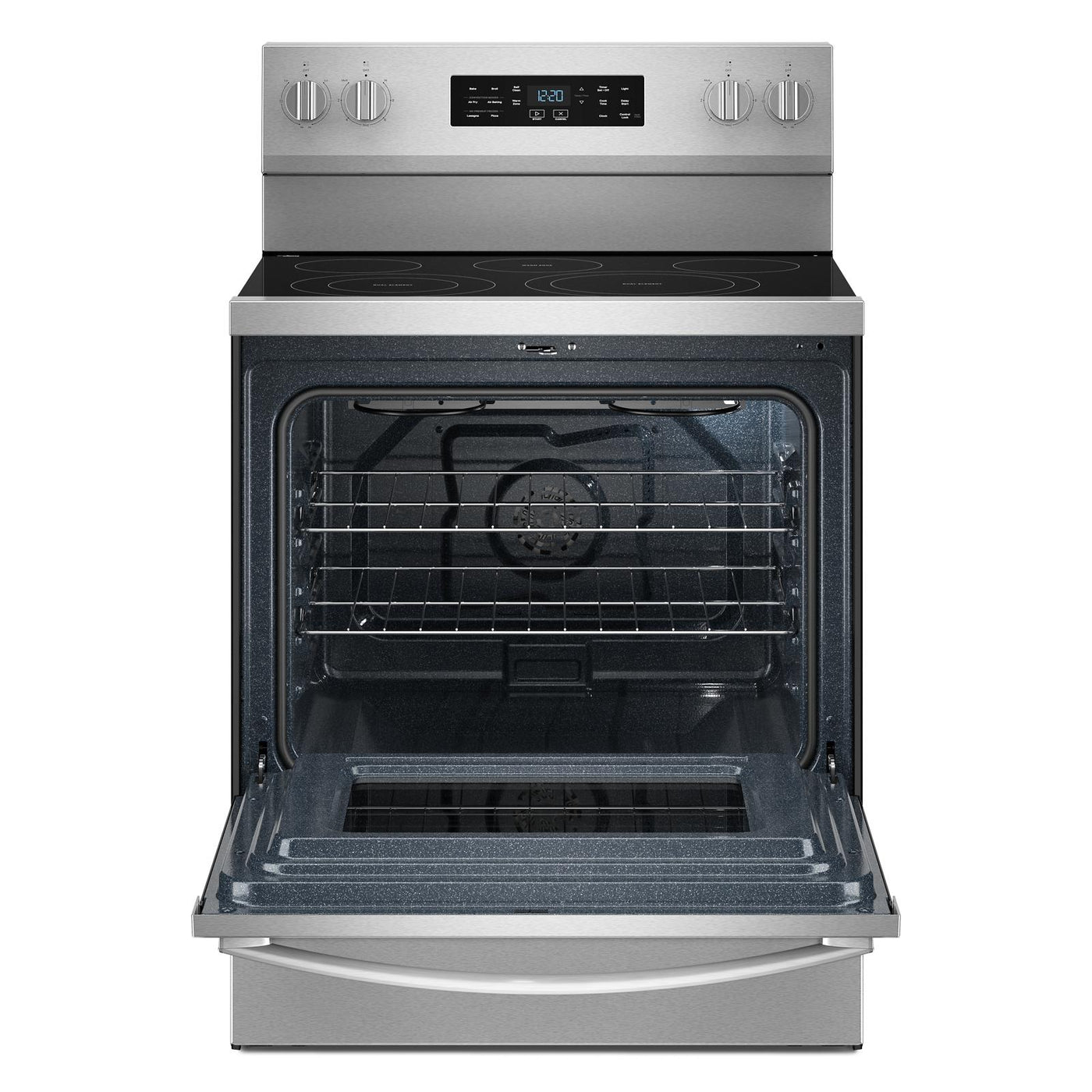 Whirlpool Fingerprint Resistant Stainless Steel Freestanding Electric Single Oven Convection Range (5.3 Cu. Ft.) - YWFES5730SZ