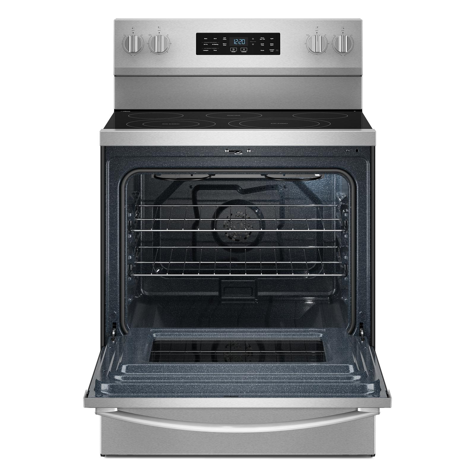 Whirlpool Fingerprint Resistant Stainless Steel Freestanding Electric Single Oven Convection Range (5.3 Cu. Ft.) - YWFES5730SZ
