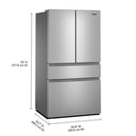 Whirlpool 36" 30 Cu. Ft. Fingerprint-Resistant Stainless Steel French Door Refrigerator - WRMF3336SZ