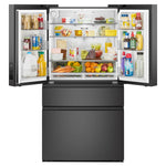 Whirlpool 36" 30 Cu. Ft. Print Resist Black Stainless Steel French Door Refrigerator - WRMF3336SV