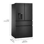 Whirlpool 36" 29 Cu. Ft. Print Resist Black Stainless Steel French Door Refrigerator - WRMF3536SV