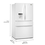 Whirlpool 36" 29 Cu. Ft. White French Door Refrigerator - WRMF3636SW