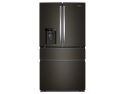 Whirlpool 36" 29 Cu. Ft. Print Resist Black Stainless Steel French Door Refrigerator - WRMF3636SV
