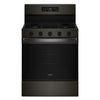 Whirlpool Black-on-Stainless Freestanding Gas Single Oven Convection Range (5.0 Cu. Ft.) - WFGS5730SV
