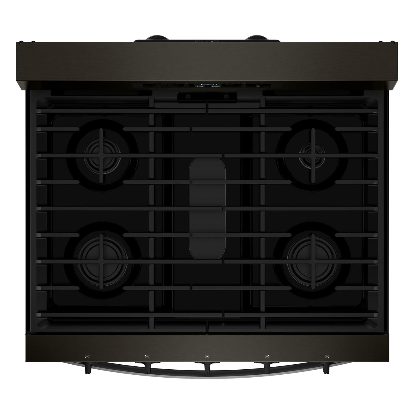 Whirlpool Black-on-Stainless Freestanding Gas Single Oven Convection Range (5.0 Cu. Ft.) - WFGS5730SV