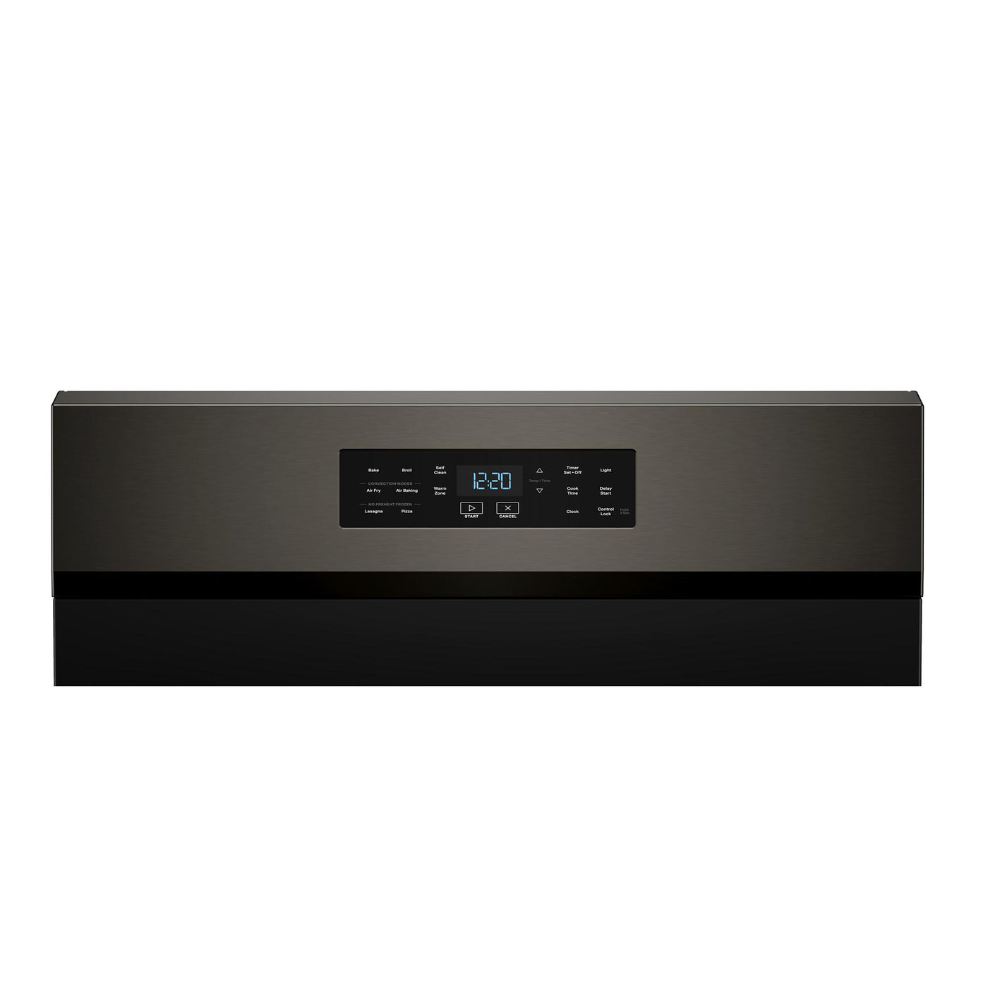 Whirlpool Black-on-Stainless Freestanding Gas Single Oven Convection Range (5.0 Cu. Ft.) - WFGS5730SV