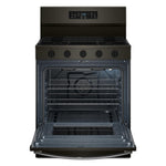 Whirlpool Black-on-Stainless Freestanding Gas Single Oven Convection Range (5.0 Cu. Ft.) - WFGS5730SV