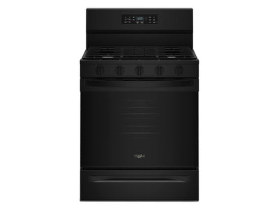 Whirlpool Black Freestanding Gas Single Oven Convection Range (5.0 Cu. Ft.) - WFGS5730SB