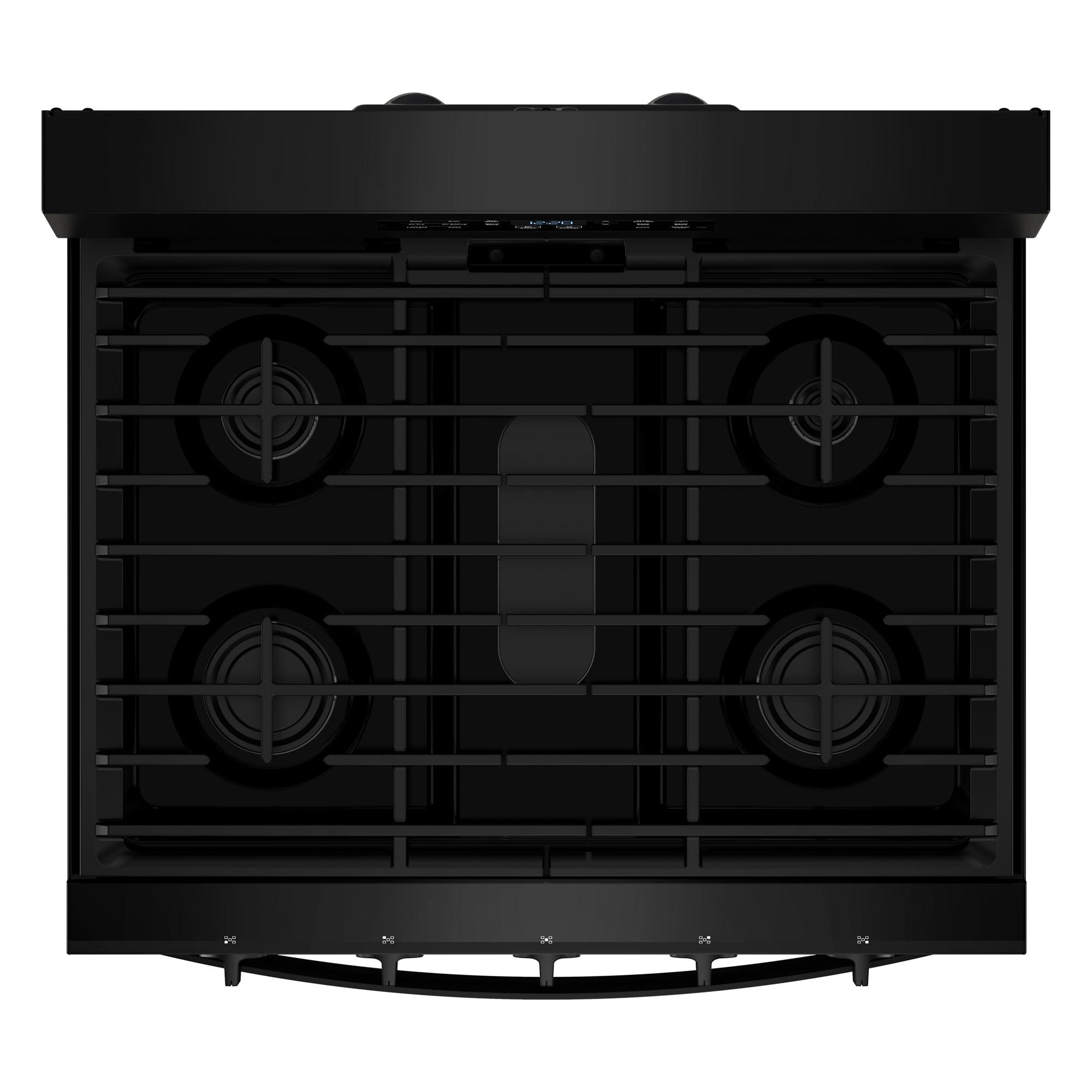 Whirlpool Black Freestanding Gas Single Oven Convection Range (5.0 Cu. Ft.) - WFGS5730SB