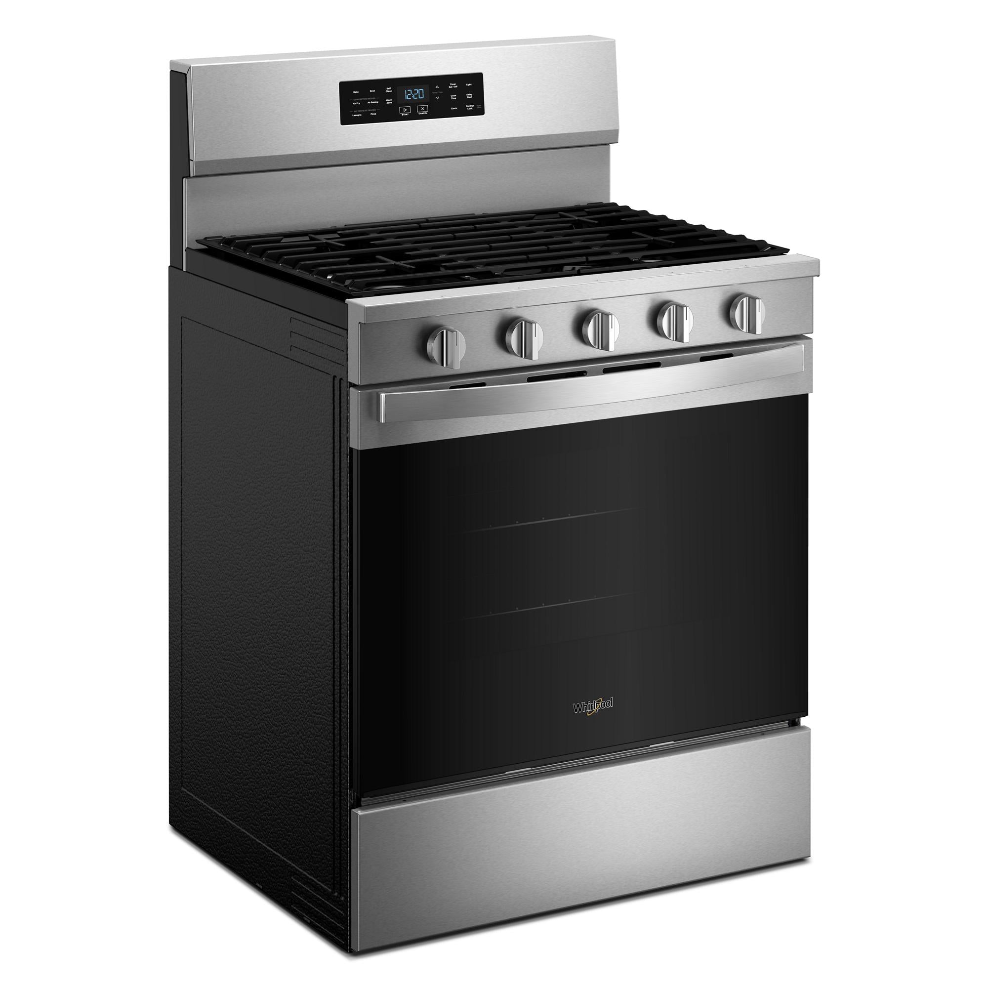 Whirlpool Fingerprint Resistant Stainless Steel Freestanding Gas Single Oven Convection Range (5.0 Cu. Ft.) - WFGS5730SZ