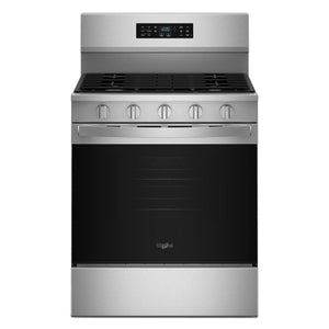 Whirlpool Fingerprint Resistant Stainless Steel Freestanding Gas Single Oven Convection Range (5.0 Cu. Ft.) - WFGS5730SZ
