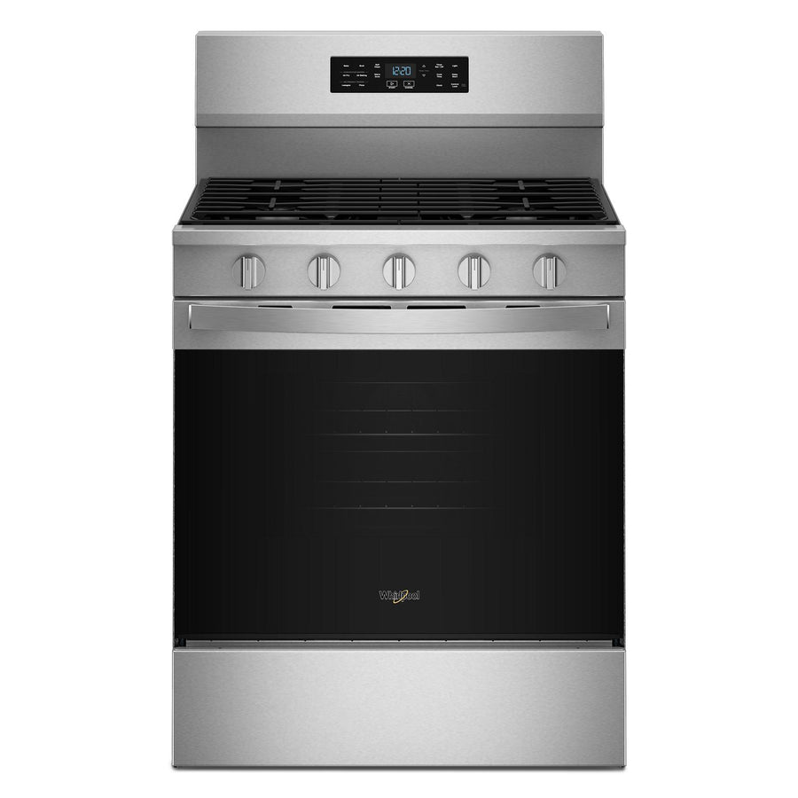 Whirlpool Fingerprint Resistant Stainless Steel Freestanding Gas Single Oven Convection Range (5.0 Cu. Ft.) - WFGS5730SZ