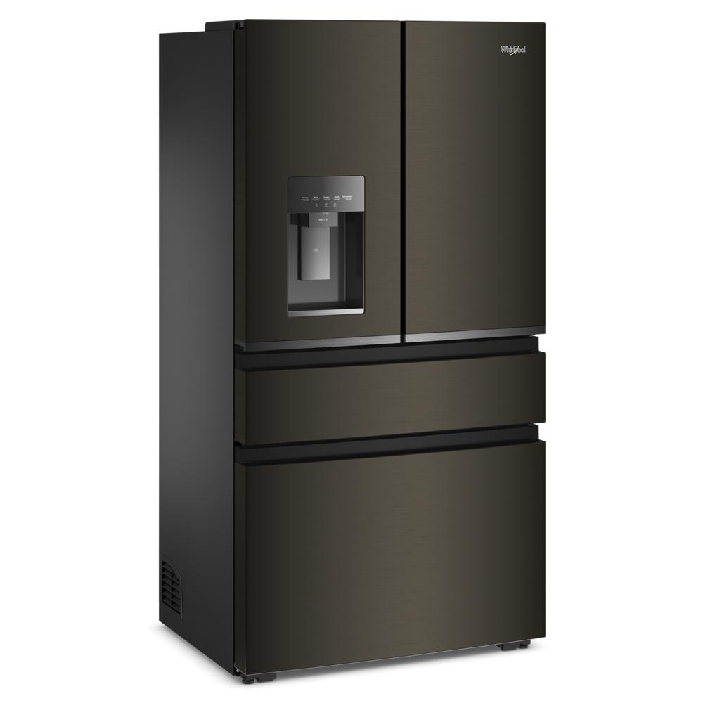 Whirlpool 36" 22.0 Cu. Ft. Black Stainless Steel Counter-Depth 4-Door French Door Refrigerator – WRMC5036RV