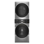 Whirlpool Radiant Silver Front Load Laundry Tower with FreshFlowTM Vent System and UV Clean Technology (5.2 cu. ft. Washer & 7.4 cu. ft. Gas Dryer) - WGF5727TR