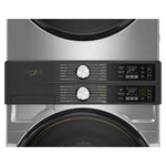 Whirlpool Radiant Silver Front Load Laundry Tower with FreshFlowTM Vent System and UV Clean Technology (5.2 cu. ft. Washer & 7.4 cu. ft. Gas Dryer) - WGF5727TR