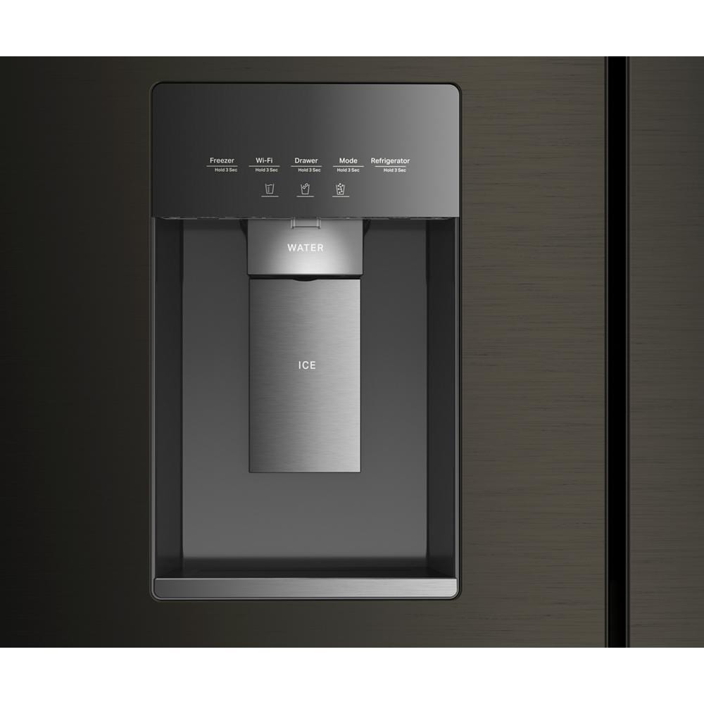 Whirlpool 36" 22.0 Cu. Ft. Black Stainless Steel Counter-Depth 4-Door French Door Refrigerator – WRMC7036RV