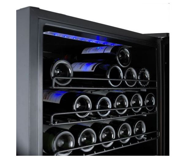 Wine Enthusiast Black Classic Wine Cellar (166 Bottle) - 269016603