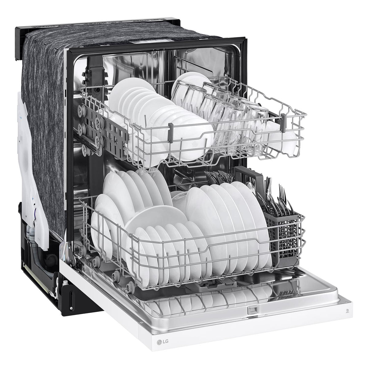 LG White Dishwasher with SenseClean™ and Dynamic Dry™ LDFC2423W Leon's