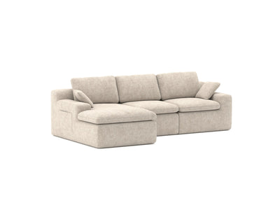Soho All Foam Sectional - Beige