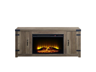 Reykholt II TV Stand with Fireplace