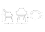 Chania Accent Chair - Blue