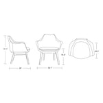 Chania Accent Chair - Plum