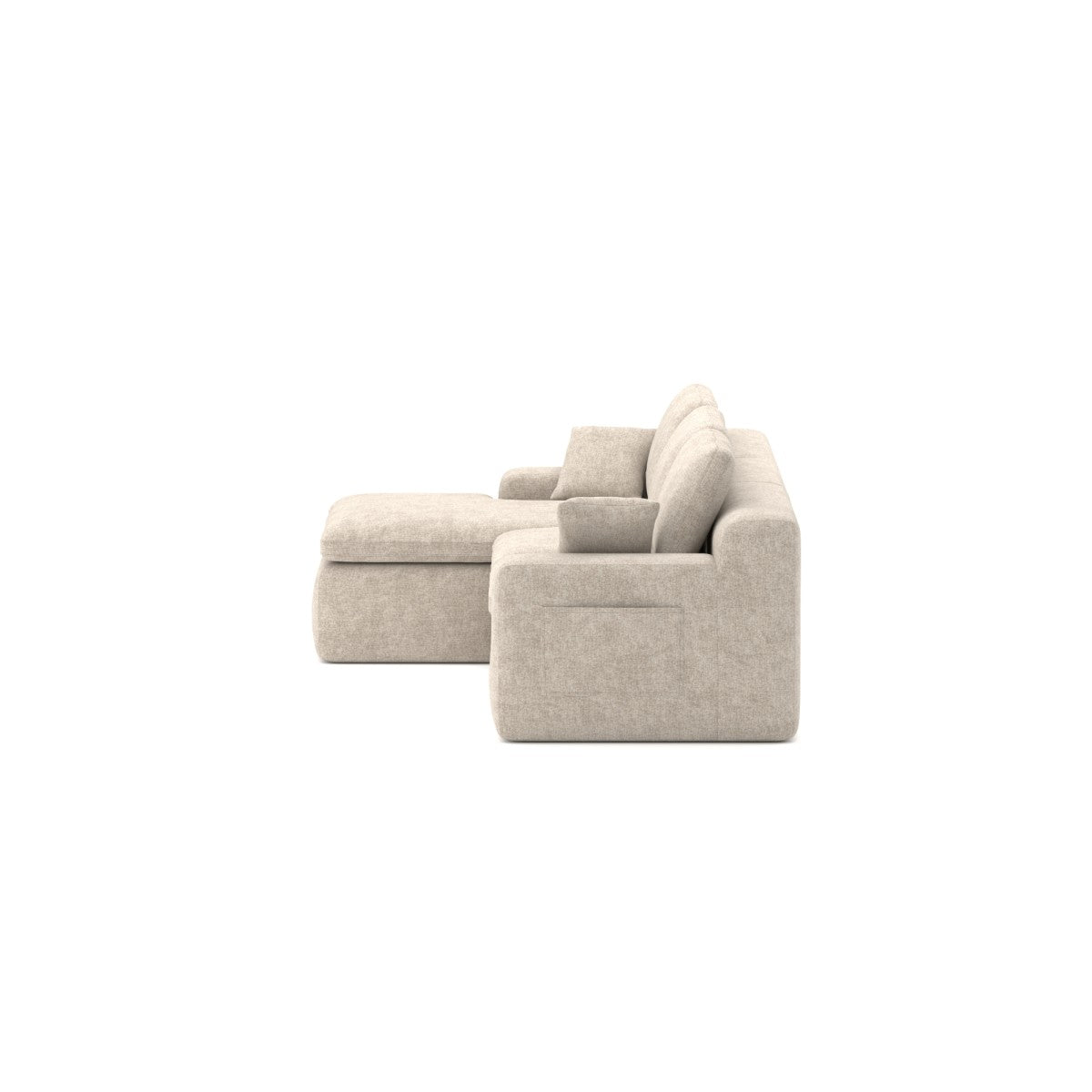 Soho All Foam Sectional - Beige