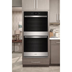 Whirlpool Fingerprint Resistant Stainless Steel Double Wall Oven (8.60 Cu Ft) - WOED7027PZ